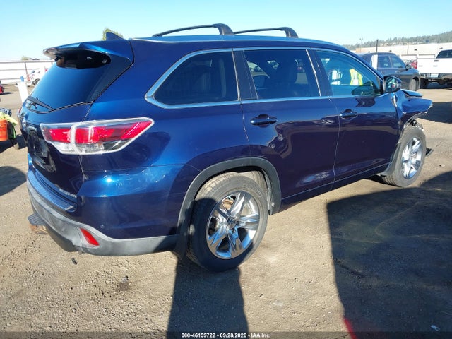 Продаж на аукціоні авто 2015 Toyota Highlander Limited, vin: 5TDDKRFH3FS166581, номер лоту: 46159722