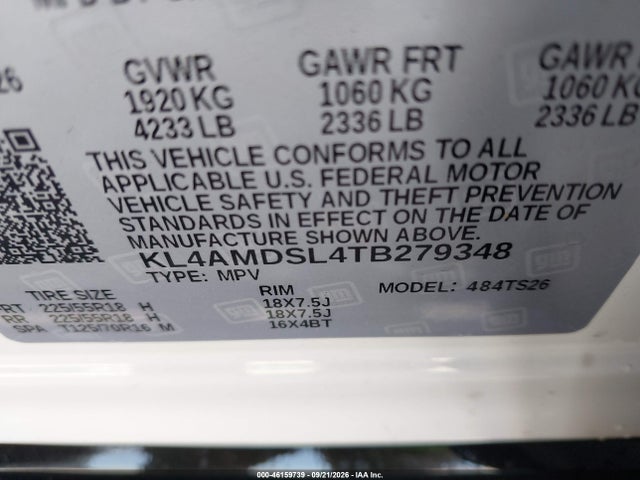 Продаж на аукціоні авто 2026 Buick Encore Gx Sport Touring Fwd, vin: KL4AMDSL4TB279348, номер лоту: 46159739