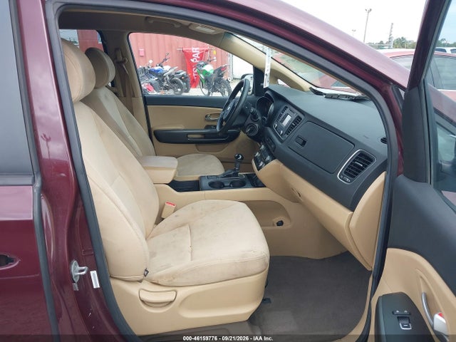 2015 Kia Sedona Lx მანქანა იყიდება აუქციონზე, vin: KNDMB5C16F6024158, აუქციონის ნომერი: 46159776