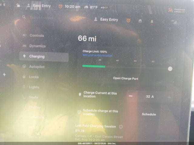 46159911 :رقم المزاد ، 5YJ3E1EAXPF501236 vin ، 2023 Tesla Model 3 Rear-wheel Drive مزاد بيع
