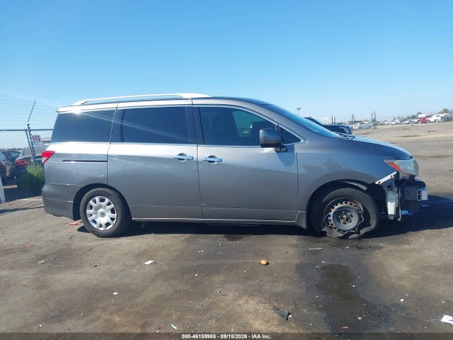 2014 Nissan Quest S მანქანა იყიდება აუქციონზე, vin: JN8AE2KP7E9102723, აუქციონის ნომერი: 46159988