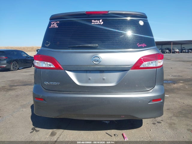2014 Nissan Quest S მანქანა იყიდება აუქციონზე, vin: JN8AE2KP7E9102723, აუქციონის ნომერი: 46159988