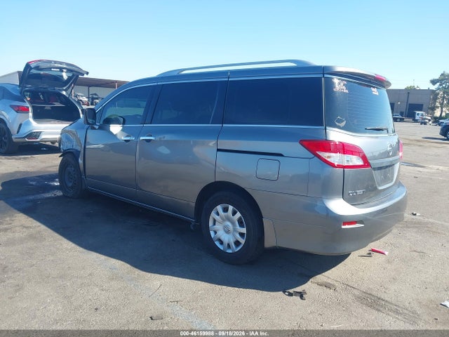 2014 Nissan Quest S მანქანა იყიდება აუქციონზე, vin: JN8AE2KP7E9102723, აუქციონის ნომერი: 46159988