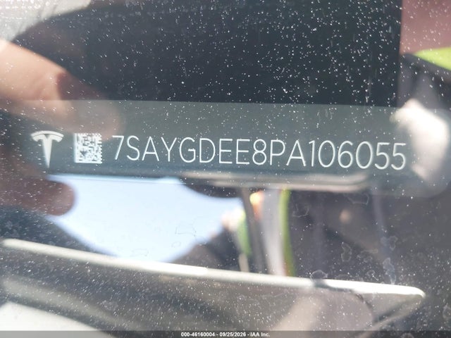 Продажа на аукционе авто 2023 Tesla Model Y Awd/long Range Dual Motor All-wheel Drive, vin: 7SAYGDEE8PA106055, номер лота: 46160004