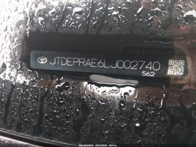 Продаж на аукціоні авто 2020 Toyota Corolla Le, vin: JTDEPRAE6LJ002740, номер лоту: 46160026