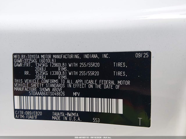5TDAAAB6XTS048826 Lexus Tx 350 Premium