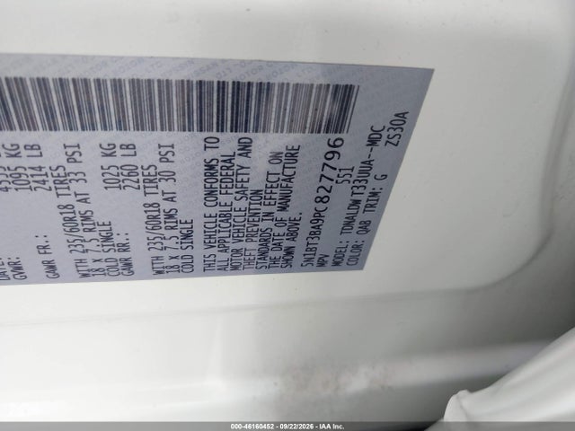 Продажа на аукционе авто 2023 Nissan Rogue Sv Fwd, vin: 5N1BT3BA9PC827796, номер лота: 46160452