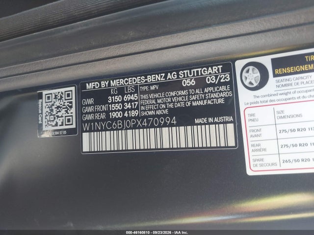 W1NYC6BJ0PX470994 Mercedes-Benz G 550 4matic
