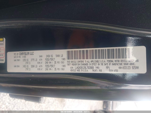 2009 Jeep Wrangler Unlimited X მანქანა იყიდება აუქციონზე, vin: 1J4GA39129L763989, აუქციონის ნომერი: 46160965