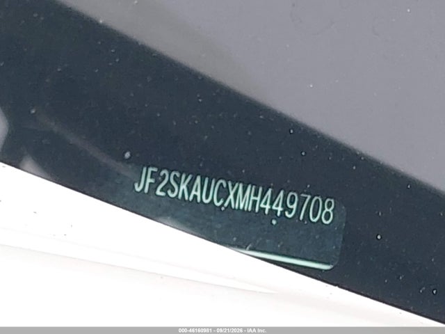 2021 Subaru Forester Limited მანქანა იყიდება აუქციონზე, vin: JF2SKAUCXMH449708, აუქციონის ნომერი: 46160981