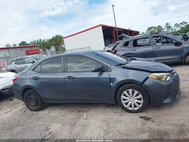 2015 Toyota Corolla Le მანქანა იყიდება აუქციონზე, vin: 2T1BURHEXFC389665, აუქციონის ნომერი: 46161019