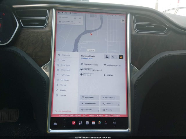 Продажа на аукционе авто 2017 Tesla Model S 100d/60d/75d/90d/p100d, vin: 5YJSA1E27HF229066, номер лота: 46161054