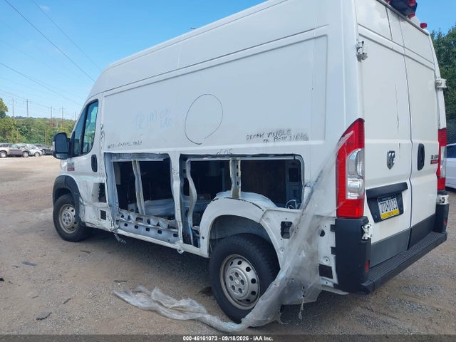 46161073 :رقم المزاد ، 3C6LRVBG0NE122678 vin ، 2022 Ram Promaster 1500 High Roof 136 Wb مزاد بيع