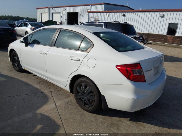 46161175 :رقم المزاد ، 2HGFB2F58CH335298 vin ، 2012 Honda Civic Lx مزاد بيع
