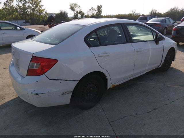 46161175 :رقم المزاد ، 2HGFB2F58CH335298 vin ، 2012 Honda Civic Lx مزاد بيع