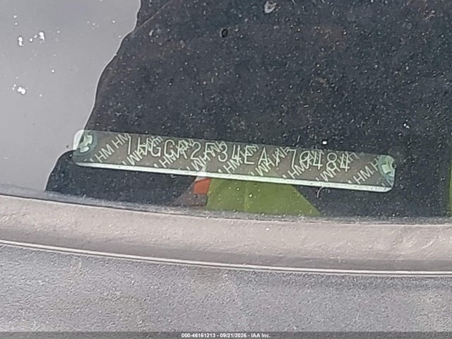 46161213 :رقم المزاد ، 1HGCR2F34EA179484 vin ، 2014 Honda Accord Lx مزاد بيع