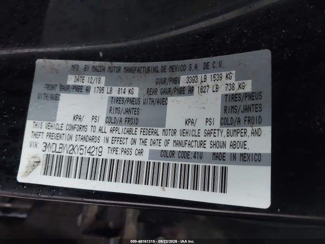 Продажа на аукционе авто 2019 Toyota Yaris Le, vin: 3MYDLBYV2KY514219, номер лота: 46161315