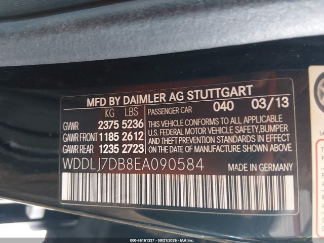 Aukcja sprzedaży 2014 Mercedes-benz Cls 550, vin: WDDLJ7DB8EA090584, numer aukcji: 46161337