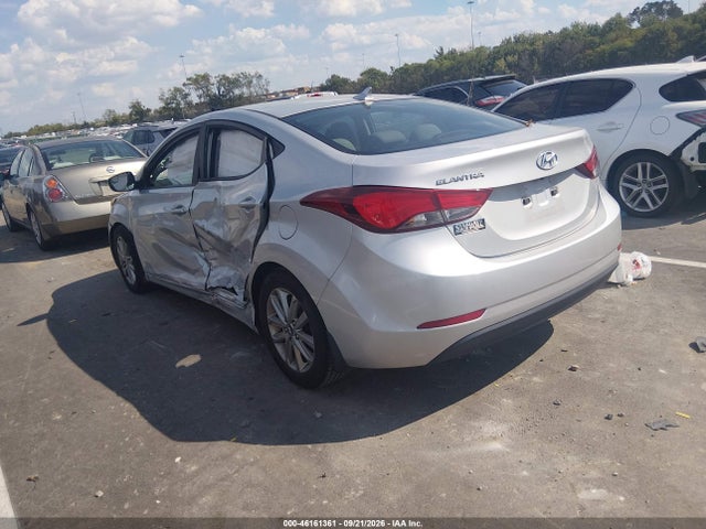 Продаж на аукціоні авто 2015 Hyundai Elantra Se, vin: 5NPDH4AE9FH597205, номер лоту: 46161361