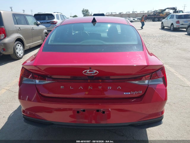 KMHLM4AJ9PU044903 Hyundai Elantra Hybrid Blue