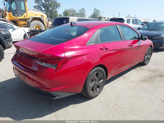 KMHLM4AJ9PU044903 Hyundai Elantra Hybrid Blue
