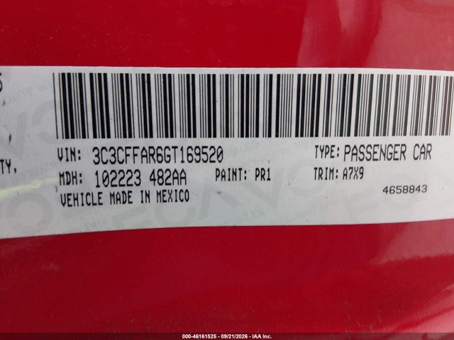 Fiat 500 POP 2016 3C3CFFAR6GT169520 Image 9
