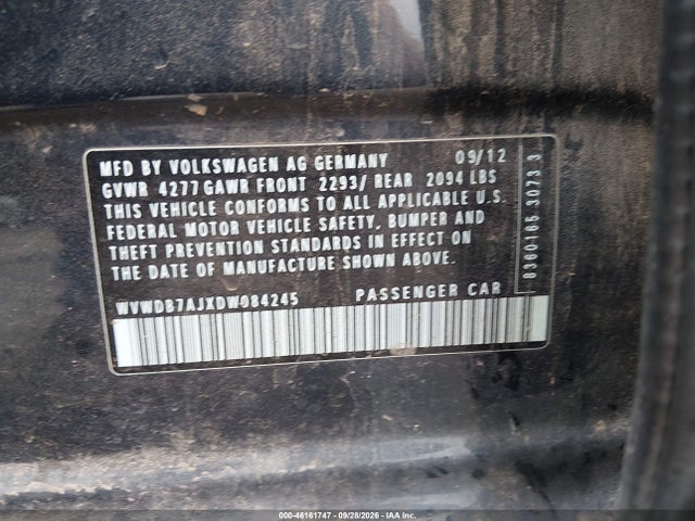 Продаж на аукціоні авто 2013 Volkswagen Golf 2.5l 4-door, vin: WVWDB7AJXDW084245, номер лоту: 46161747