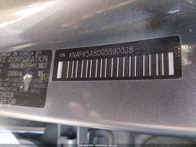 Aukcja sprzedaży 2016 Kia Forte Lx, vin: KNAFK5A80G5590328, numer aukcji: 46161803