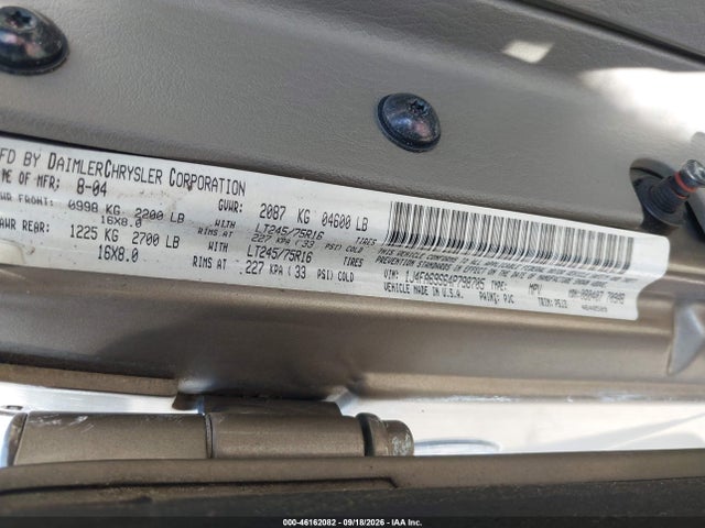 Продаж на аукціоні авто 2004 Jeep Wrangler Rubicon, vin: 1J4FA69S64P798705, номер лоту: 46162082