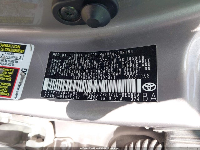 Toyota Corolla Le Plus 2016 5YFBURHE0GP420844 Image 9