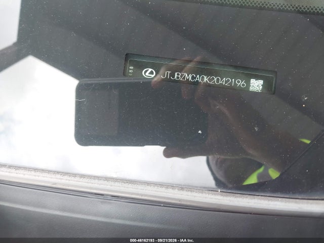 46162193 :رقم المزاد ، JTJBZMCA0K2042196 vin ، 2019 Lexus Rx 350 مزاد بيع