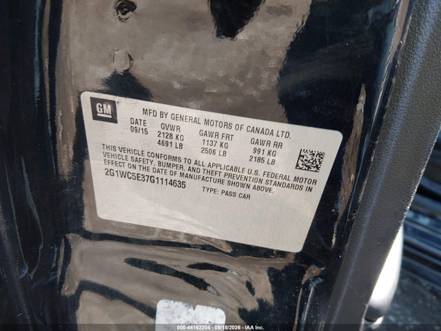 2016 Chevrolet Impala Limited Ltz მანქანა იყიდება აუქციონზე, vin: 2G1WC5E37G1114635, აუქციონის ნომერი: 46162204