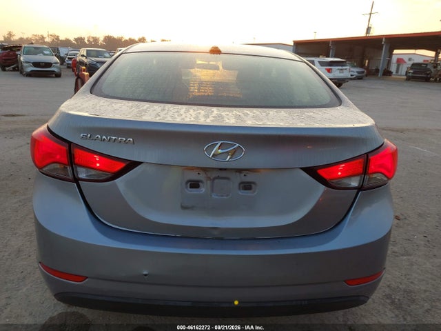 Продаж на аукціоні авто 2016 Hyundai Elantra Value Edition, vin: 5NPDH4AE5GH734657, номер лоту: 46162272