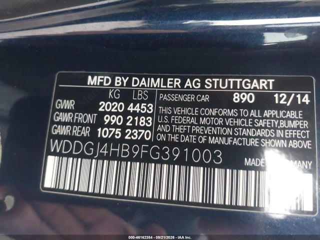 Продаж на аукціоні авто 2015 Mercedes-benz C 250, vin: WDDGJ4HB9FG391003, номер лоту: 46162384