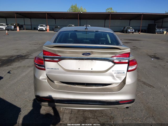 2017 Ford Fusion Hybrid Titanium მანქანა იყიდება აუქციონზე, vin: 3FA6P0RU6HR287602, აუქციონის ნომერი: 46162466