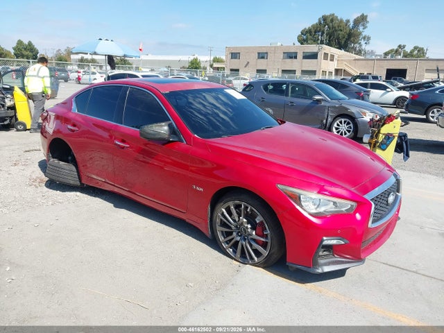 Auction sale of the 2018 Infiniti Q50 3.0t Red Sport 400, vin: JN1FV7AR6JM700121, lot number: 46162502