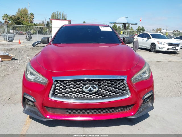 2018 Infiniti Q50 3.0t Red Sport 400 მანქანა იყიდება აუქციონზე, vin: JN1FV7AR6JM700121, აუქციონის ნომერი: 46162502