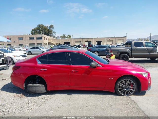 2018 Infiniti Q50 3.0t Red Sport 400 მანქანა იყიდება აუქციონზე, vin: JN1FV7AR6JM700121, აუქციონის ნომერი: 46162502