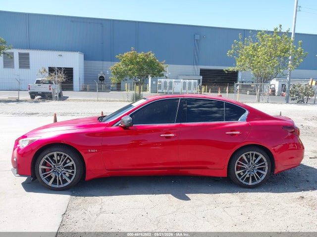 2018 Infiniti Q50 3.0t Red Sport 400 მანქანა იყიდება აუქციონზე, vin: JN1FV7AR6JM700121, აუქციონის ნომერი: 46162502