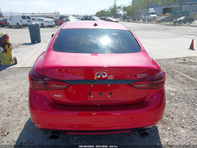 2018 Infiniti Q50 3.0t Red Sport 400 მანქანა იყიდება აუქციონზე, vin: JN1FV7AR6JM700121, აუქციონის ნომერი: 46162502