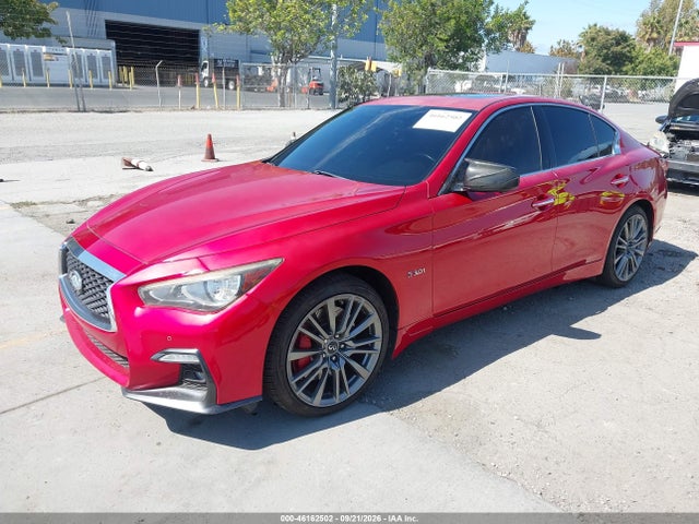 2018 Infiniti Q50 3.0t Red Sport 400 მანქანა იყიდება აუქციონზე, vin: JN1FV7AR6JM700121, აუქციონის ნომერი: 46162502