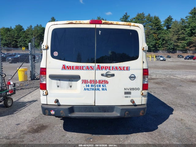 2015 Nissan Nv Cargo Nv2500 Hd Sv V6 მანქანა იყიდება აუქციონზე, vin: 1N6BF0KX4FN809494, აუქციონის ნომერი: 46162522