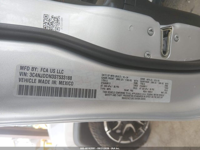 Продажа на аукционе авто 2025 Jeep Compass Trailhawk 4x4, vin: 3C4NJDDN3ST533188, номер лота: 46162591