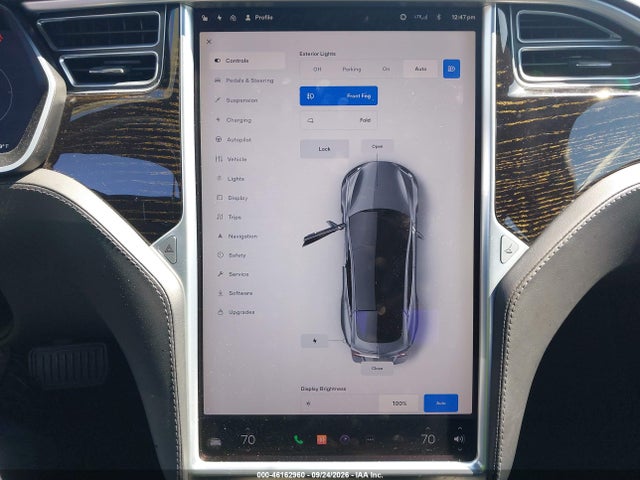 46162960 :رقم المزاد ، 5YJSA1E12HF226406 vin ، 2017 Tesla Model S 60/75 مزاد بيع
