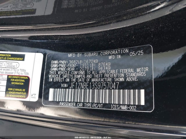 Продажа на аукционе авто 2025 Toyota Gr86 Premium, vin: JF1ZNBE13S9757047, номер лота: 46163113