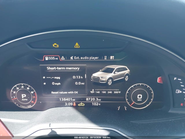 46163124 :رقم المزاد ، WA1VAAF75KD035832 vin ، 2019 Audi Q7 55 Premium مزاد بيع