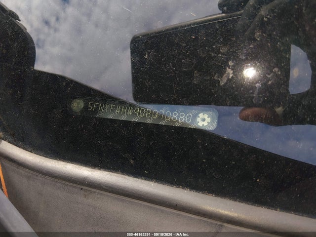 2013 Honda Pilot Ex მანქანა იყიდება აუქციონზე, vin: 5FNYF4H49DB070880, აუქციონის ნომერი: 46163291