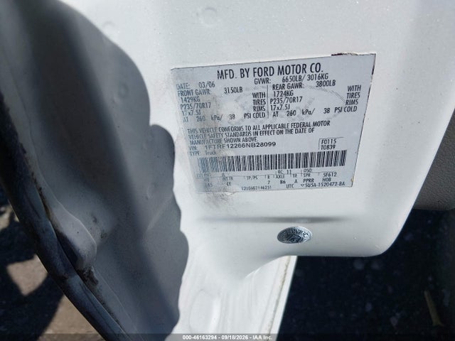46163294 :رقم المزاد ، 1FTRF12287NA06166 vin ، 2007 Ford F-150 Stx/xl/xlt مزاد بيع