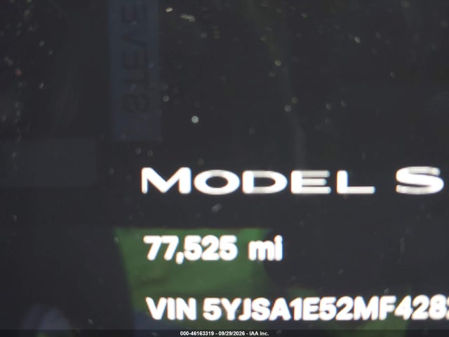 2021 Tesla Model S Long Range Dual Motor All-wheel Drive მანქანა იყიდება აუქციონზე, vin: 5YJSA1E52MF428238, აუქციონის ნომერი: 46163319