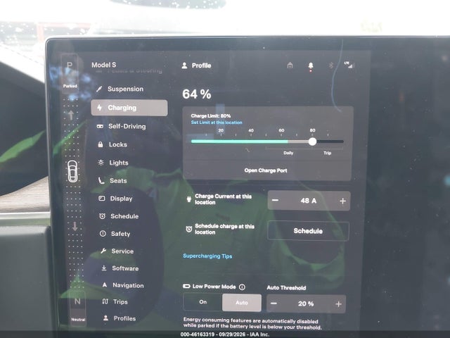 2021 Tesla Model S Long Range Dual Motor All-wheel Drive მანქანა იყიდება აუქციონზე, vin: 5YJSA1E52MF428238, აუქციონის ნომერი: 46163319